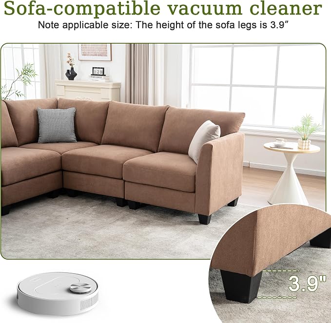 122.8" Large Sectional Couches for Living Room, 6 Seater L Shaped Modular - Image 8