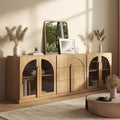 BELLEZE 3-Piece Modular Sideboard Cabinet Freely Configurable, Modern Wood by BELLEZE