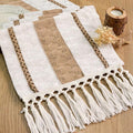 FEXIA Boho Table Runner with Tassels 12x90 Inches by FEXIA