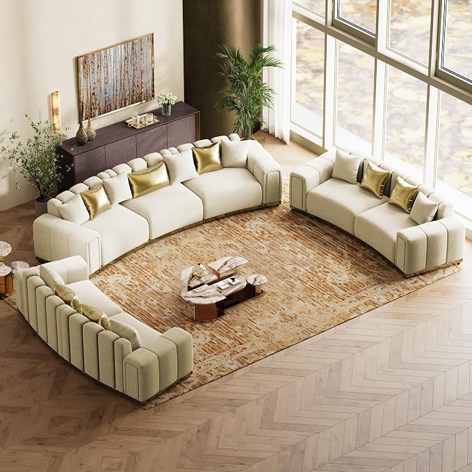 104" Oversized Velvet Chesterfield Couch - Image 8
