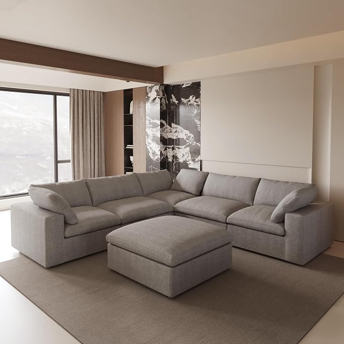 Cloud Modular Sectional Sofa Couch, Oversized Couch 6 Seater by SofaFurniture