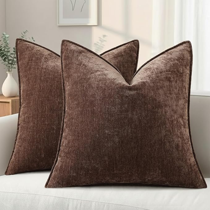 decorUhome Summer Couch Euro Sham Throw Pillow Covers 24x24 Set of 2, by decorUhome