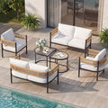 Grand patio 6-Piece Wicker Outdoor Furniture Set by GrandPatio