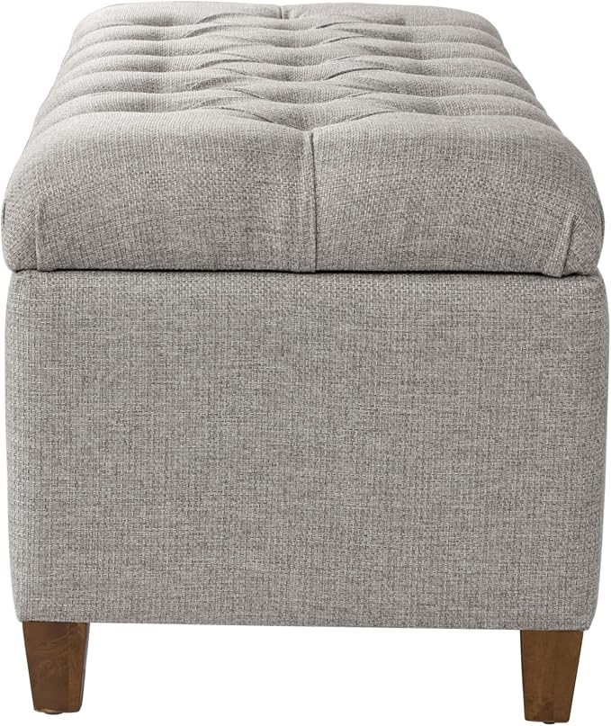 Homepop Home Decor Tufted Ainsley Button Storage Ottoman Bench - Image 11