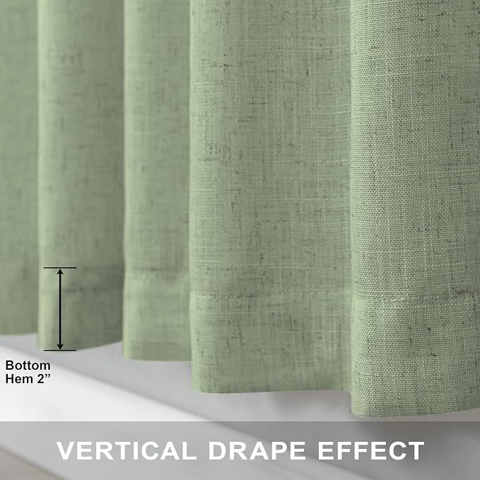 Light Sage Curtains 63 Inch Length - Image 6