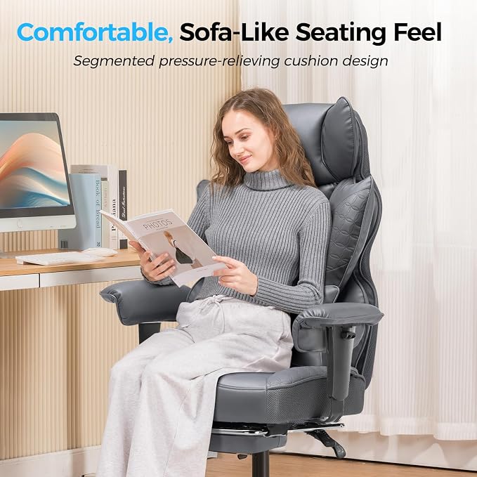 COMHOMA Big and Tall Office Chair Heavy Duty Wide Ergonomic Gaming Chair - Image 8