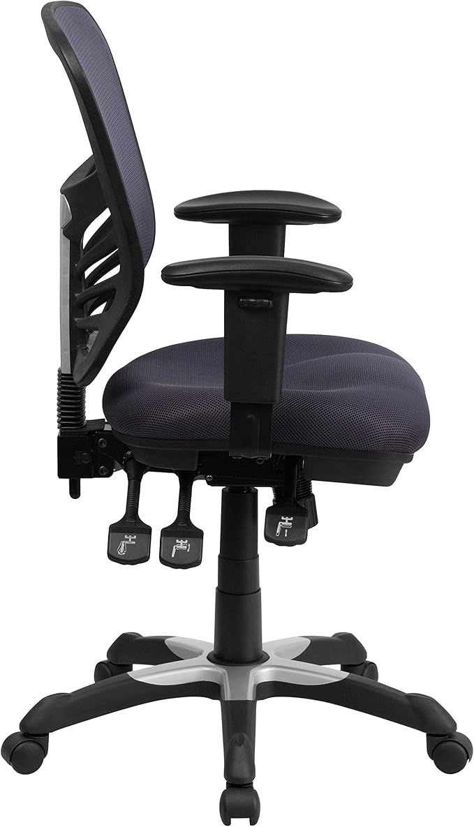 Flash Furniture Nicholas Mid-Back Swivel Office and Gaming Chair, Ergonomic - Image 6