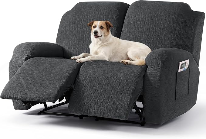 Timeles Extra Wide Recliner Loveseat Covers Oversized Reclining Couch Covers by Timeles-BetterForYourHomeBetterForThePlanet