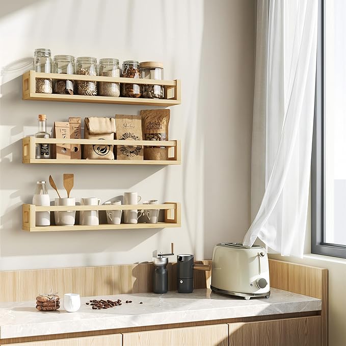 Upgraded Thick Floating Shelves, 24 Inch Solid Wood Bookshelf - Image 6