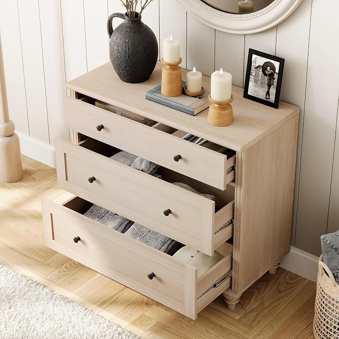 WAMPAT Farmhouse Nightstand - Image 4