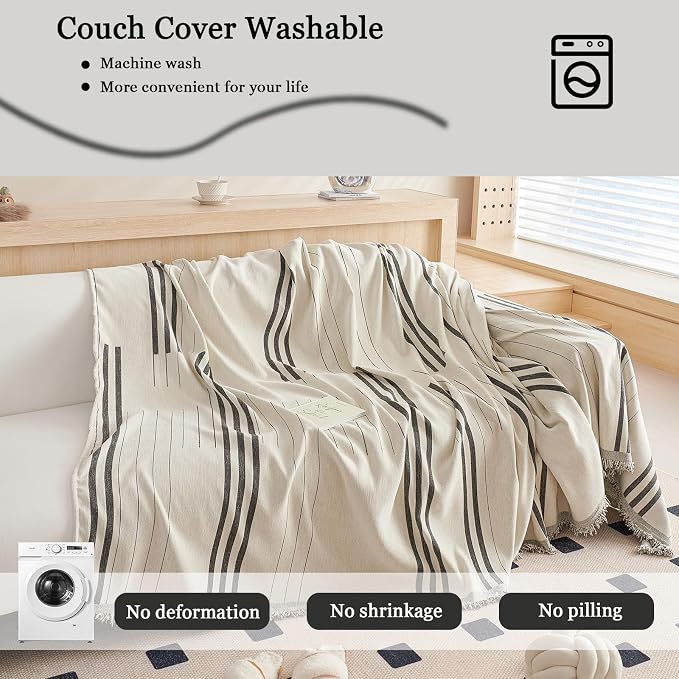 DREAMINGO Couch Cover Reversible Chenille Furniture Protector Sofa Covers - Image 7