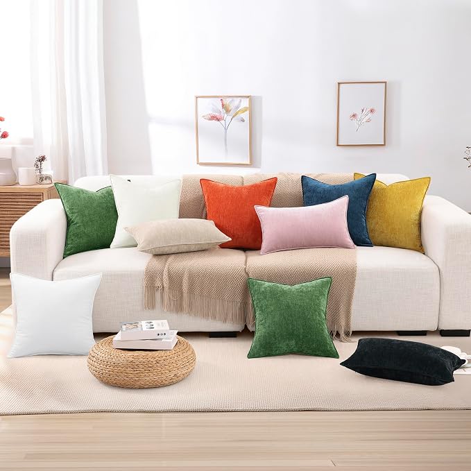 decorUhome Summer Couch Throw Pillow Covers 20x20 Set of 2, Decorative Soft - Image 9