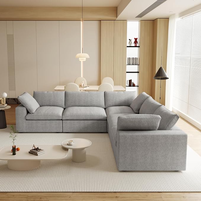 JACH V-Shaped Cloud Sectional Couch by JACH