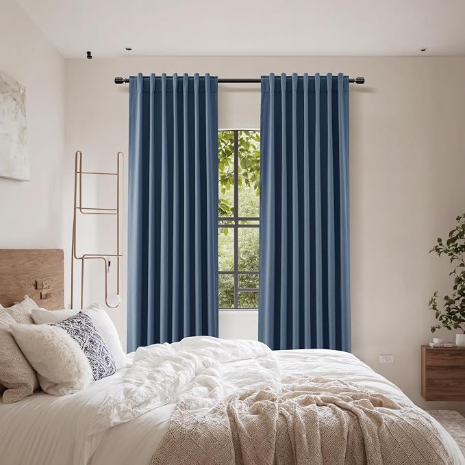 Guken 100% Blackout Curtains 84 Inch Length 2 Panels Set - Image 7
