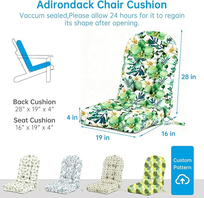 Custom Printing Rocking Chair Cushions Set - Image 3