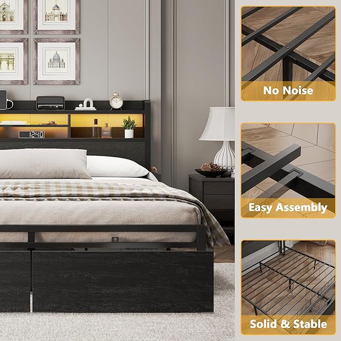 Furnulem Full Size Bed Frame - Image 6