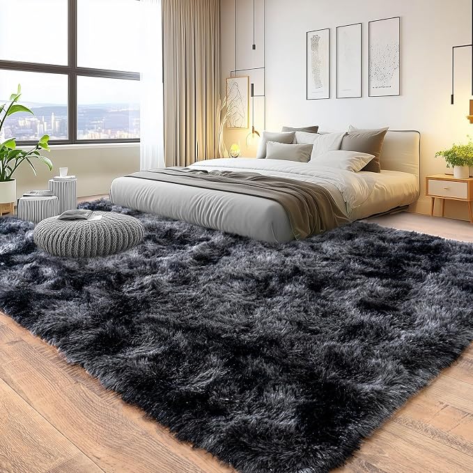 Pionblank Large Area Rug for Living Room 10x14, Fuzzy Modern Shag Rug, Fluffy - Image 2