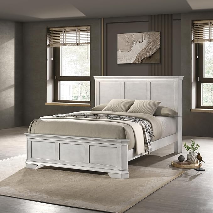Roundhill Furniture Maderne Wood Panel Bed - Image 4
