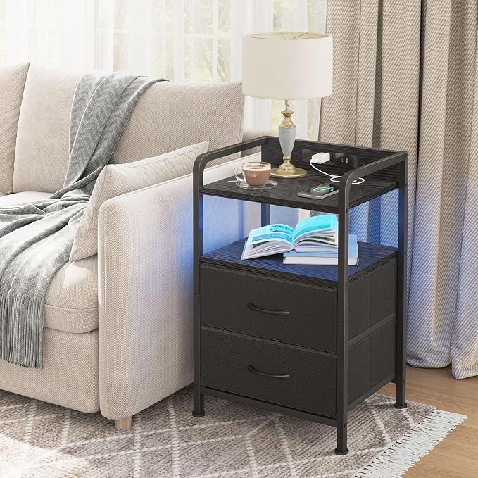 Fixwal Night Stand for Men Bedroom - Image 7