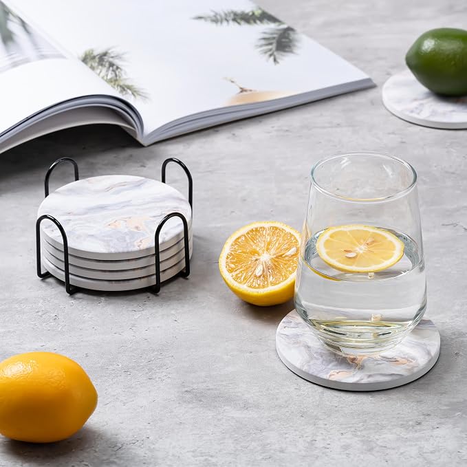 Hoewina 6Pcs Drink Coasters - Image 6