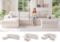 MAXYOYO 132" U Shaped Modular Sectional Sofa by MAXYOYO