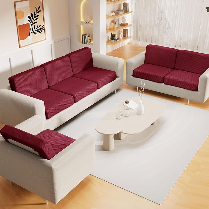 hyha Waterproof Sectional Couch Covers, Non Slip Sofa Couch Cushion Covers L - Image 2