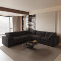 Cloud Modular Sectional Sofa Couch, 120.45" V Shaped Convertible Couches by SofaFurniture