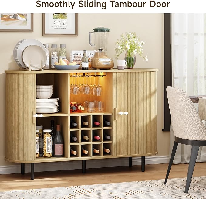 ONBRILL 55" Wine Bar Cabinet - Image 8