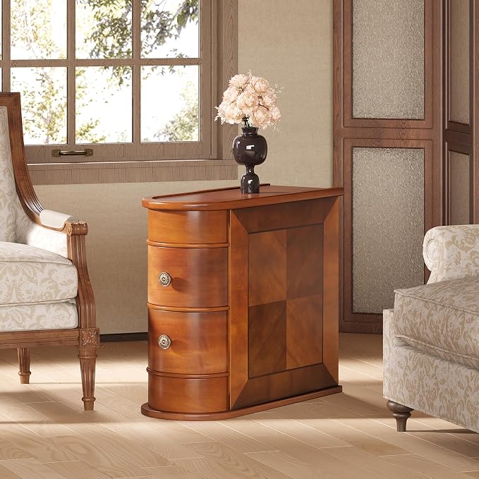 LITTLE TREE End Table Set of 2, No Assembly Required Wood End Table - Image 6