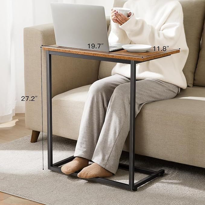 Pipishell C Shaped End Table Set of 2, Side Table - Image 3