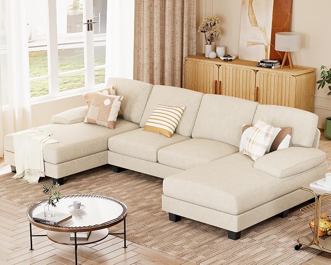 JUMMICO Sectional Couches for Living Room, U Shaped Couch - Image 6
