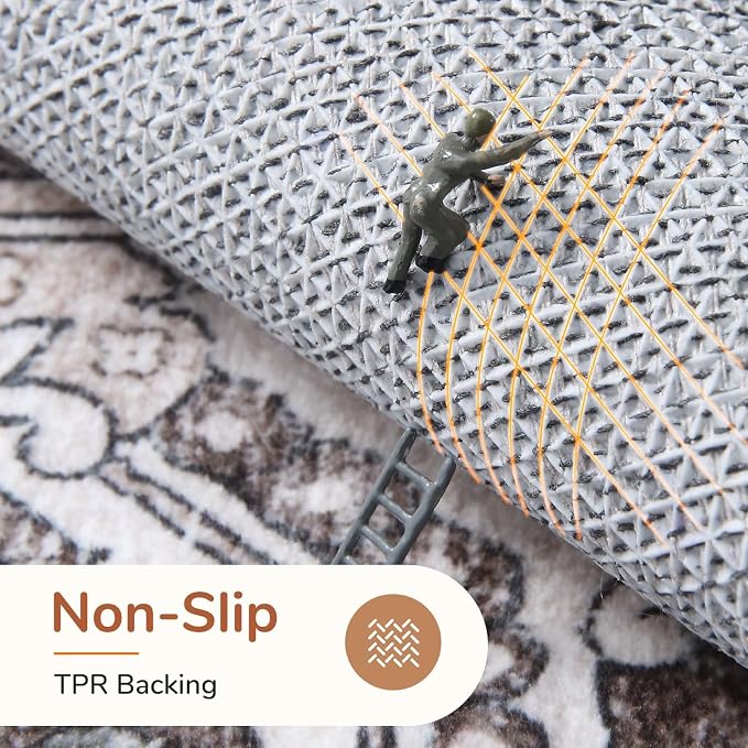 OPPODREAM Soft Area Rugs 4x6, Low-Pile Washable Rugs 4x6 - Image 4