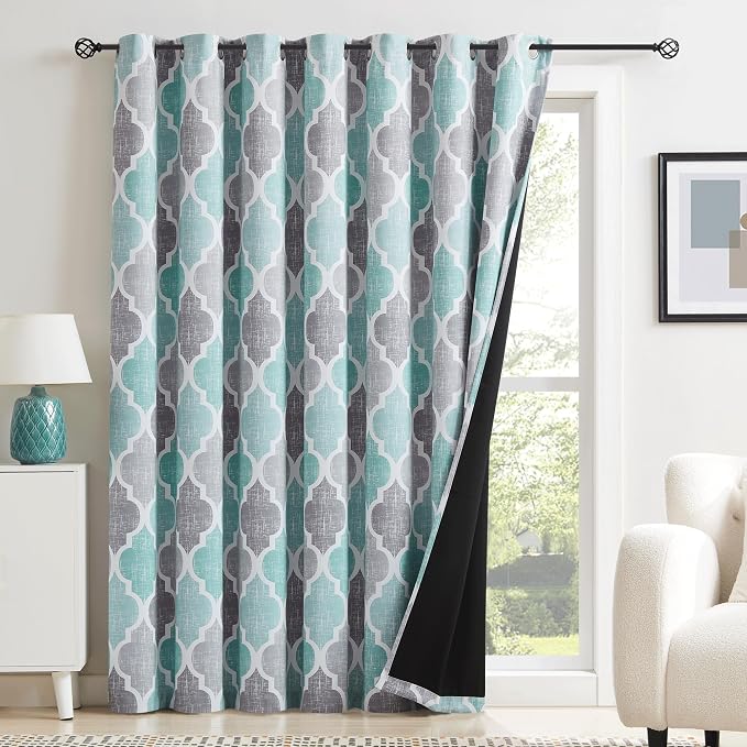 Beauoop 100% Blackout Curtains 96 Inches Long - Image 2
