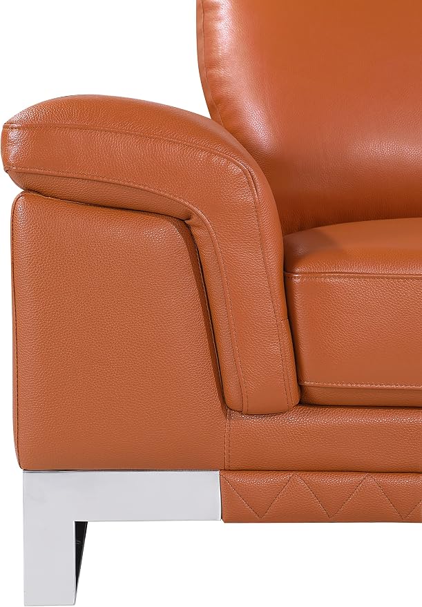 Blackjack Furniture Weston Collection Italian Leather Living Room Chair - Image 10