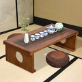 Foldable Japanese Coffee Table，Folding Japanese Floor Table，Natural Brown by VDEHOM