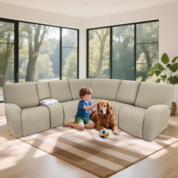 100% Waterproof Sectional Recliner Couch Covers - Image 2
