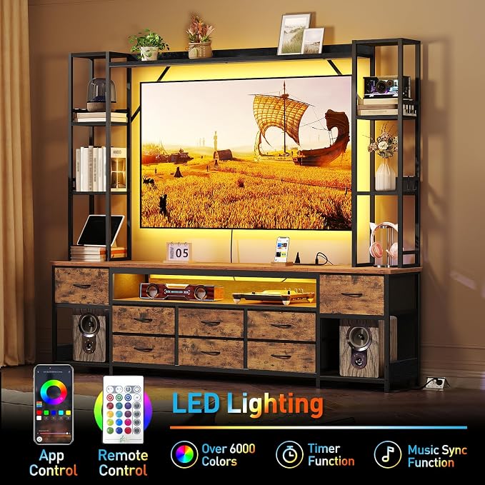 RALGEND Large Entertainment Center - Image 7