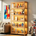 Display Cabinet with Acrylic Door, 5-Tier Curio Cabine, Collectibles Toy by iusyugh