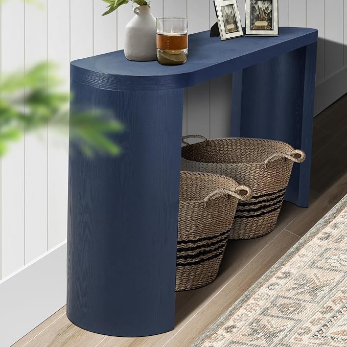 60'' Console Table Sofa Table Thick Top Entryway Table, Hallway Table - Image 2