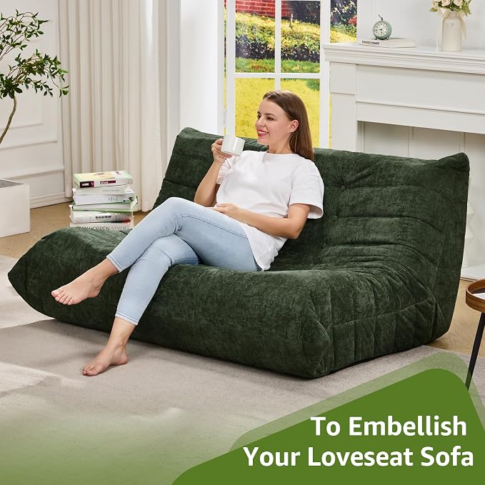 Bean Bag Chairs for Adults Giant Bean Bag Chair Memory Foam BeanBag Chair Bean - Image 6