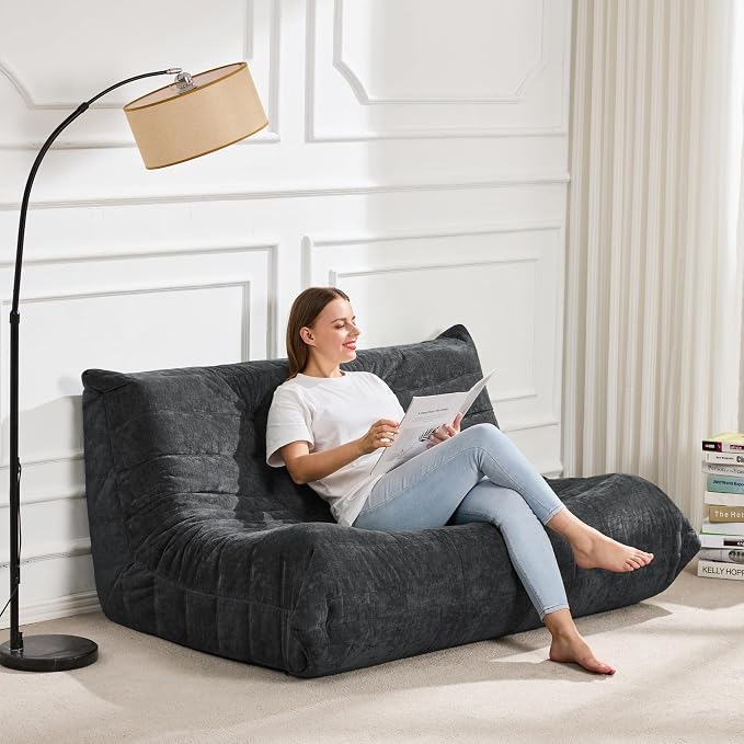 Bean Bag Chairs for Adults Giant Bean Bag Chair Memory Foam BeanBag Chair Bean - Image 3