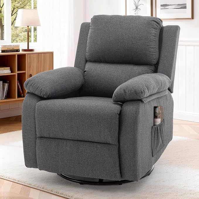 Korser Recliner Chair, 360 Swivel Rocker Chair - Image 8