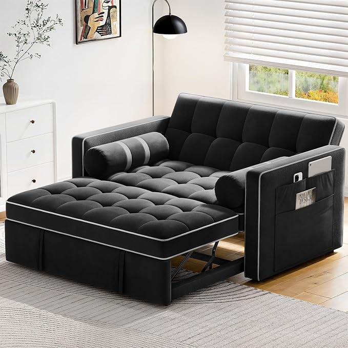 Pipishell 3 in 1 Convertible Sleeper Sofa Bed, Pull Out Couch - Image 8
