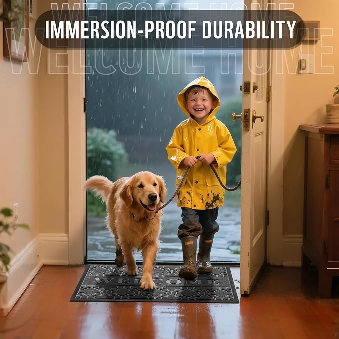 Yimobra Welcome Mat Outdoor Indoor, 36x24 All-Season Waterproof, All-Weather - Image 5