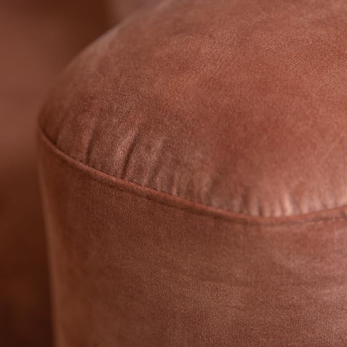 Acanva Luxury Modern Tight Curved Back Velvet Sofa, Minimalist Style Comfy Couch - Image 11