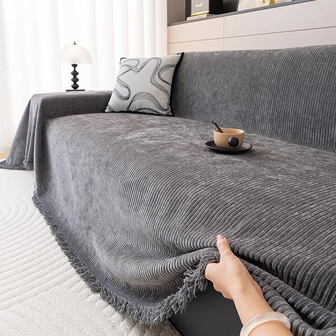 DREAMINGO Modern Minimalist Sofa Covers Washable Pet Furniture Protector Couch - Image 4