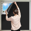 100% Black Out Window Cover Portable Blackout Shades Adhesive Thermal Blackout by ZUNGOUMC