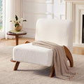 Oversized Accent Chair, upholstered armless mid Century Modern Living Room Chair by MILCIL