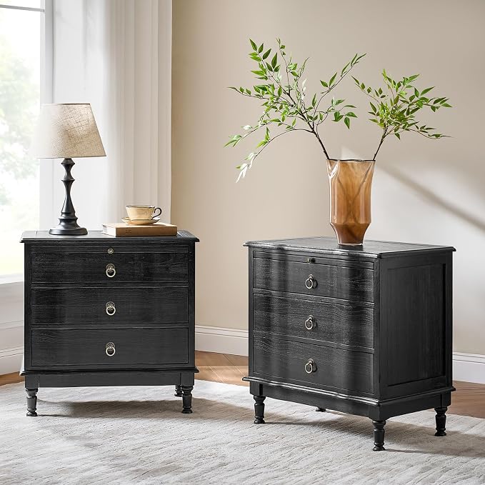 HULALA HOME Solid Wood End Table Set of 2 - Image 9