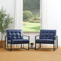 Glitzhome Mid Century Modern Accent Chairs Set of 2, Modern Living Room Chairs by Glitzhome